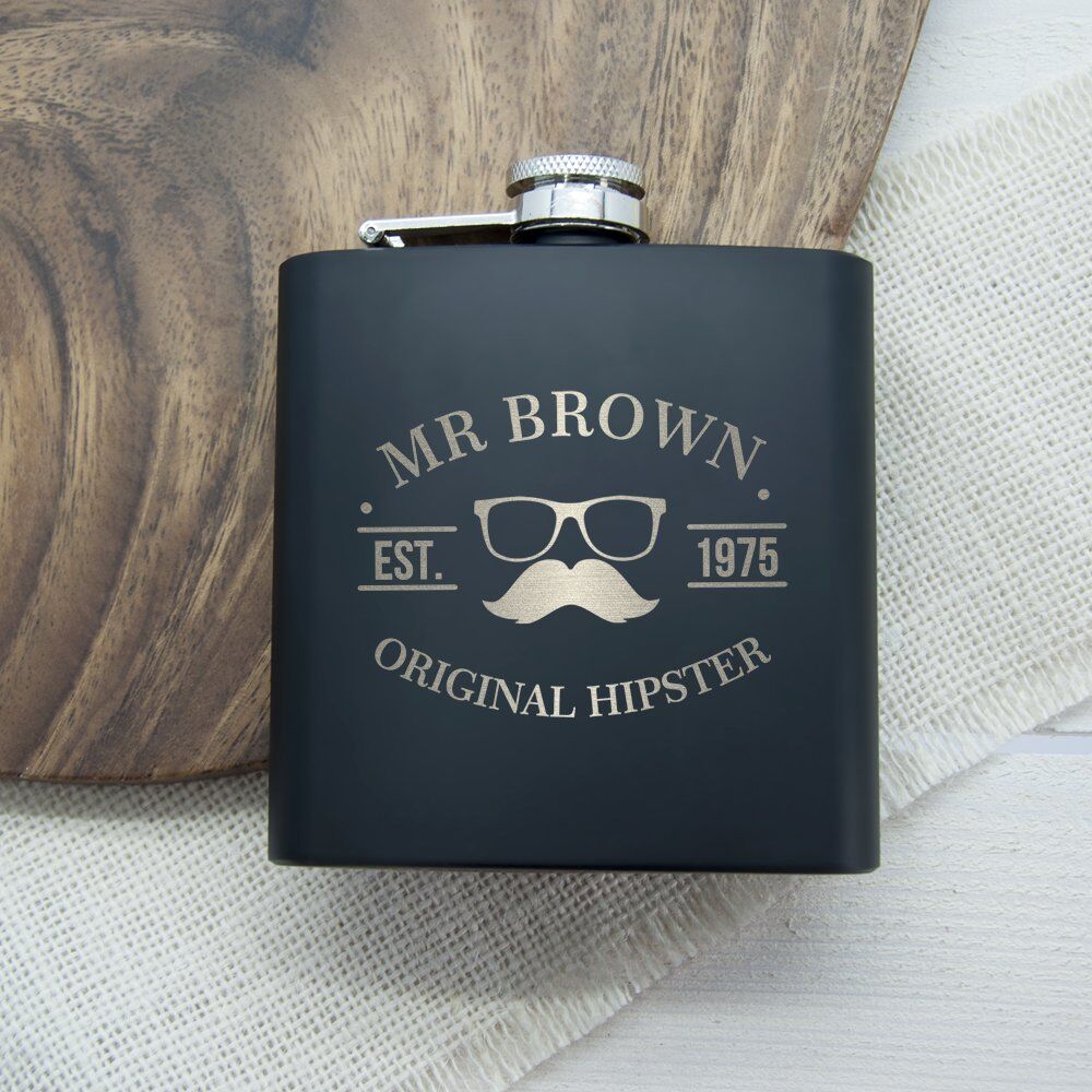 Personalised Hip Flask – Original Hipster