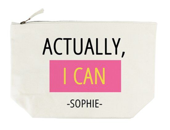 Personalised Wash Bag – Actually I Can
