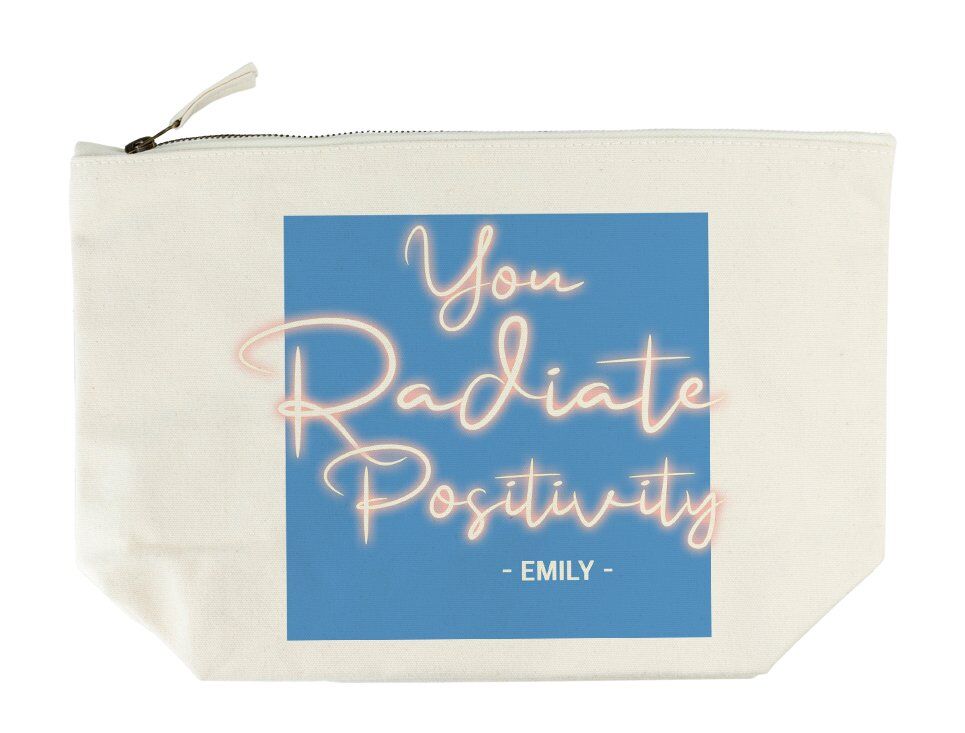 Personalised Wash Bag – Radiate Positivity