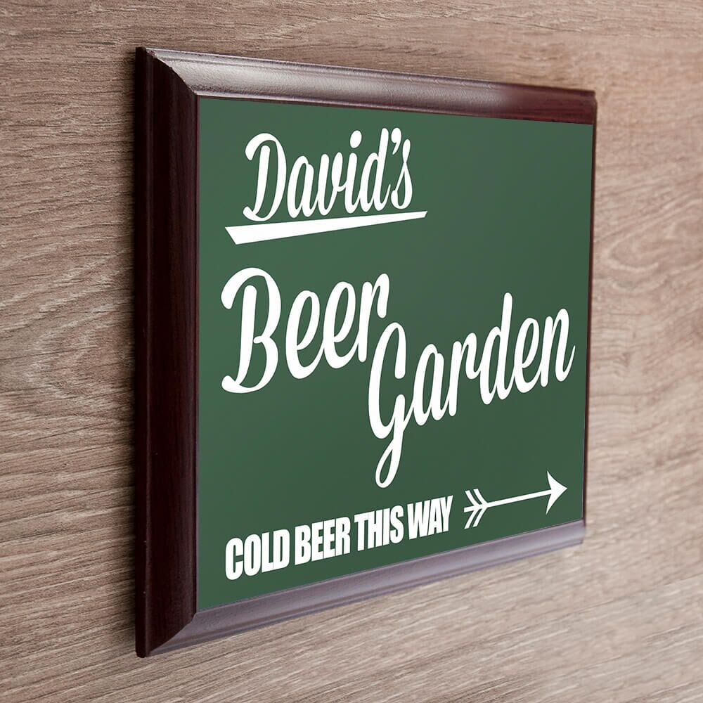 Personalised Wooden Sign – Beer Garden
