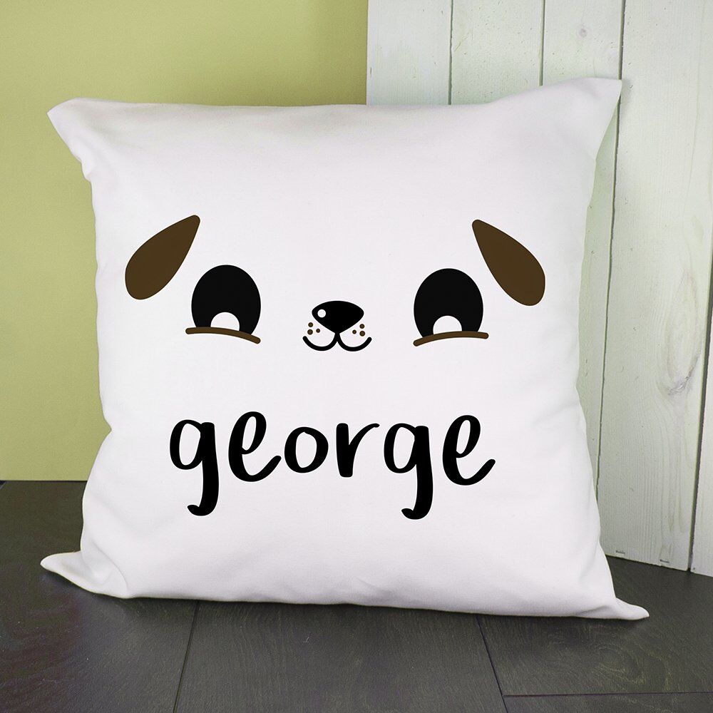 Personalised Cushion Cover – Cute Puppy Eyes