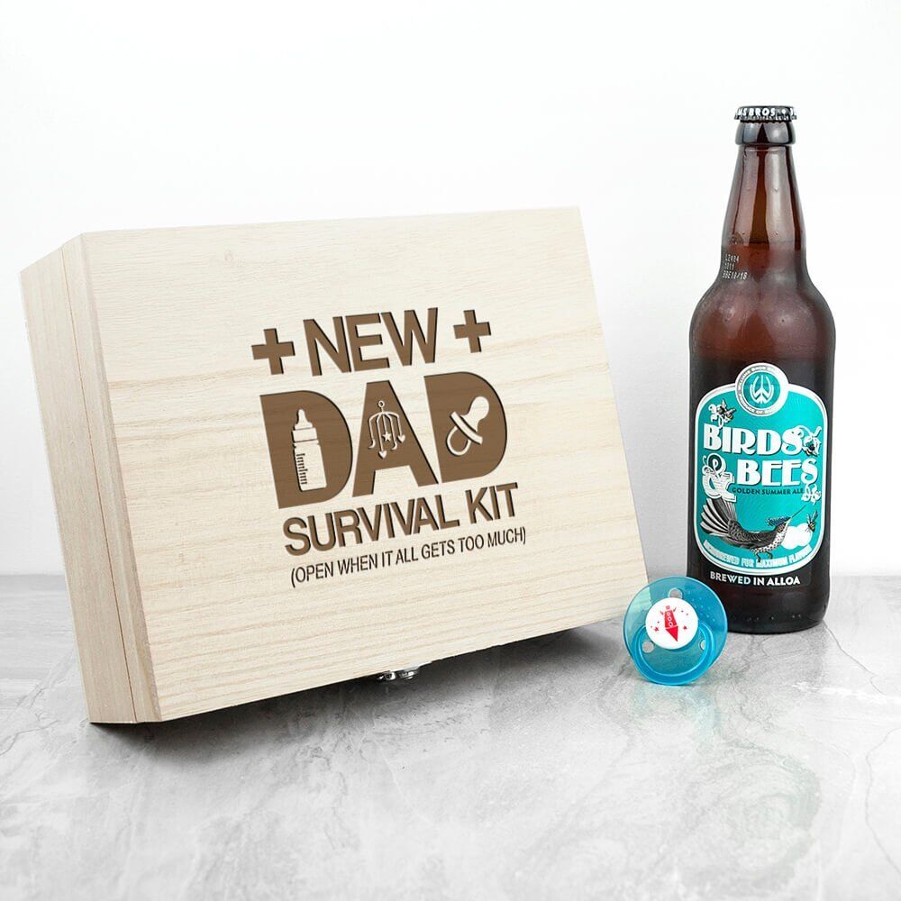 Personalised Gift Box – New Dad Survival Kit