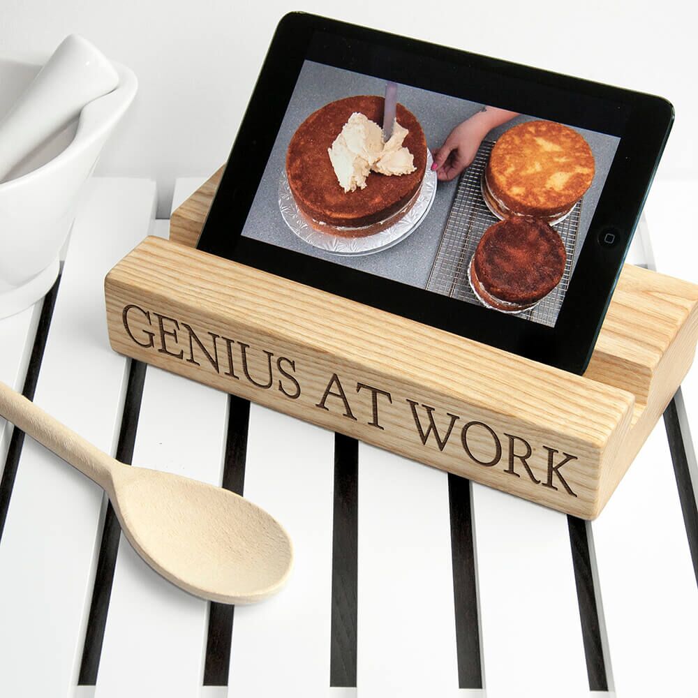 Personalised Tablet or Recipe Book Holder