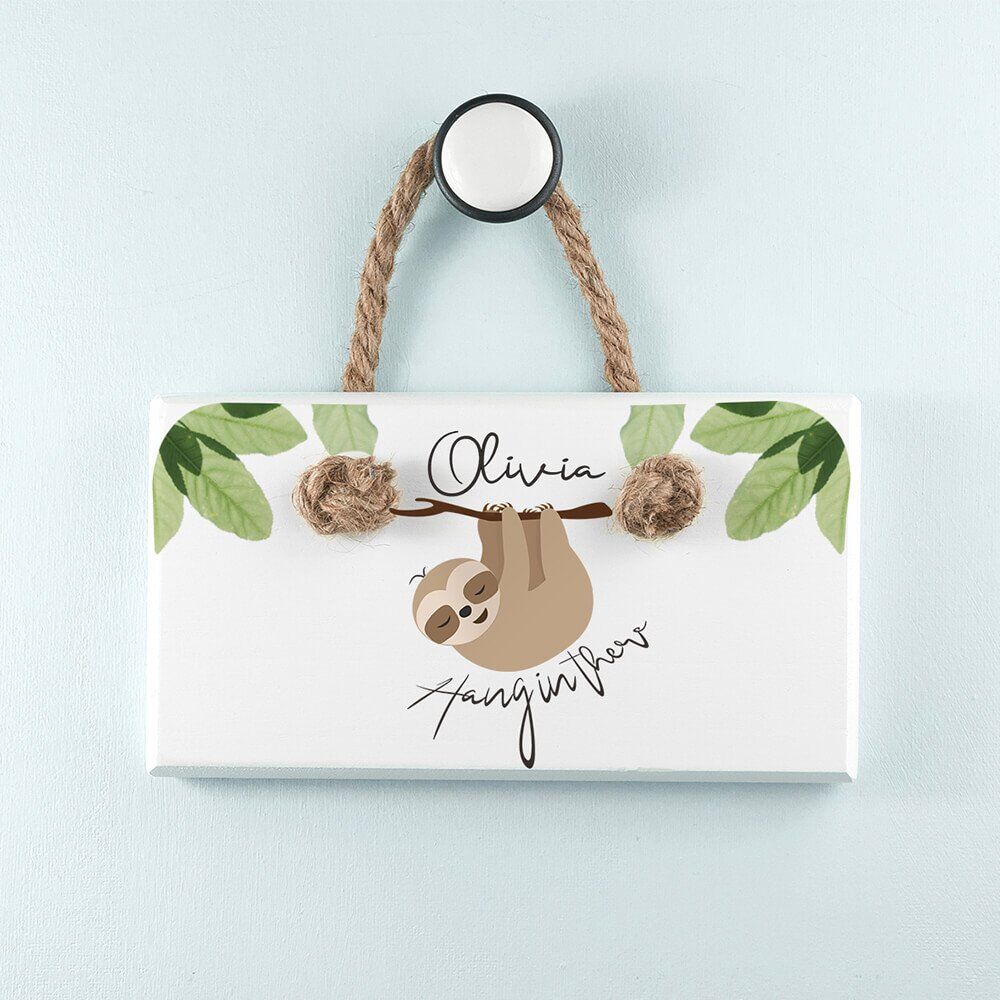 Personalised Wooden Sign – Hang in There