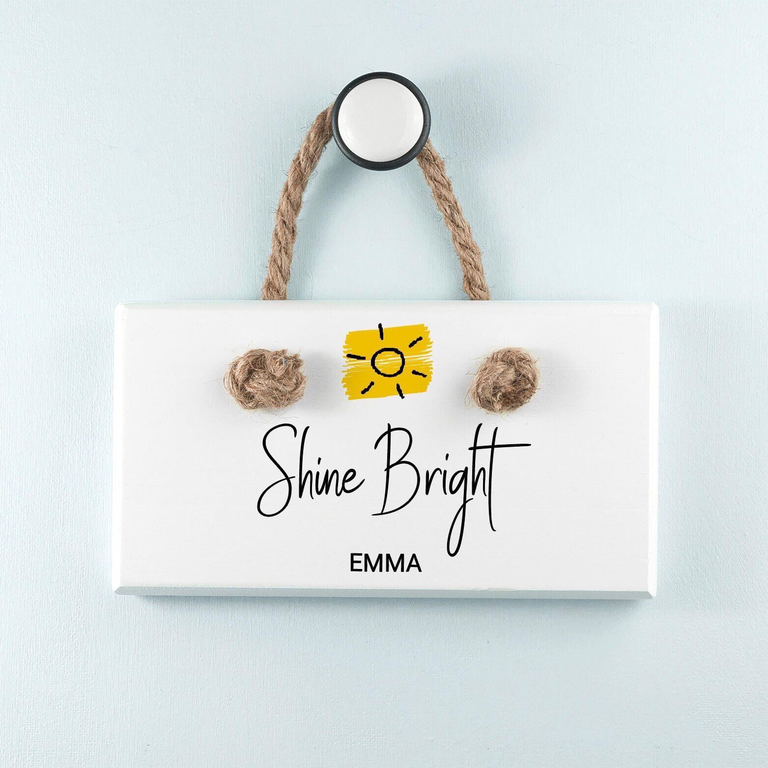 Personalised Wooden Sign – Shine Bright