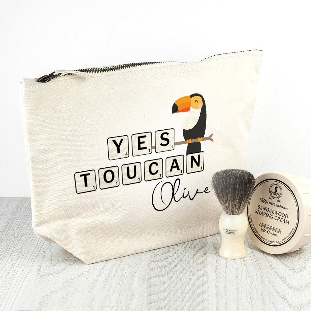 Personalised Wash Bag – Yes Toucan