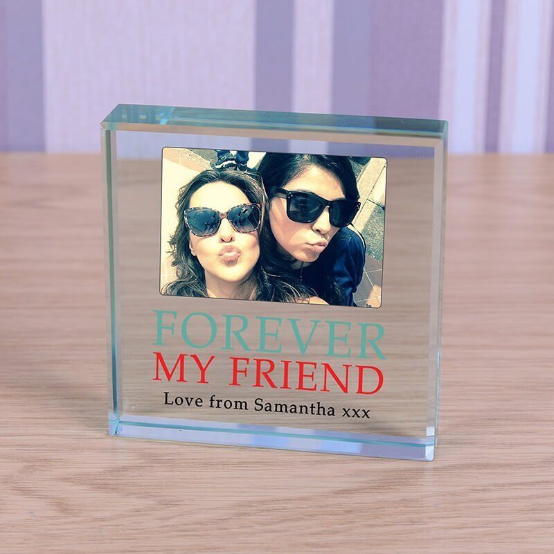 Personalised Glass Photo Frame – Forever my Friend
