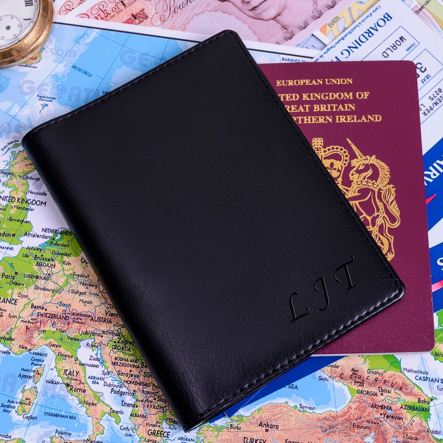 Personalised Passport Holder – Initials