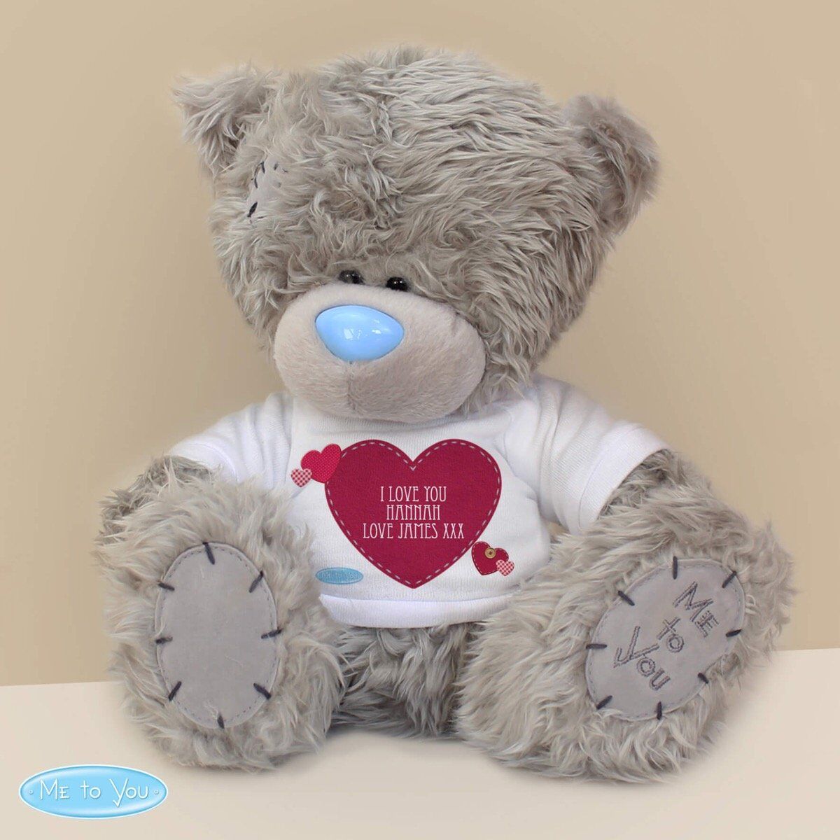 Personalised Me To You Teddy Bear Heart