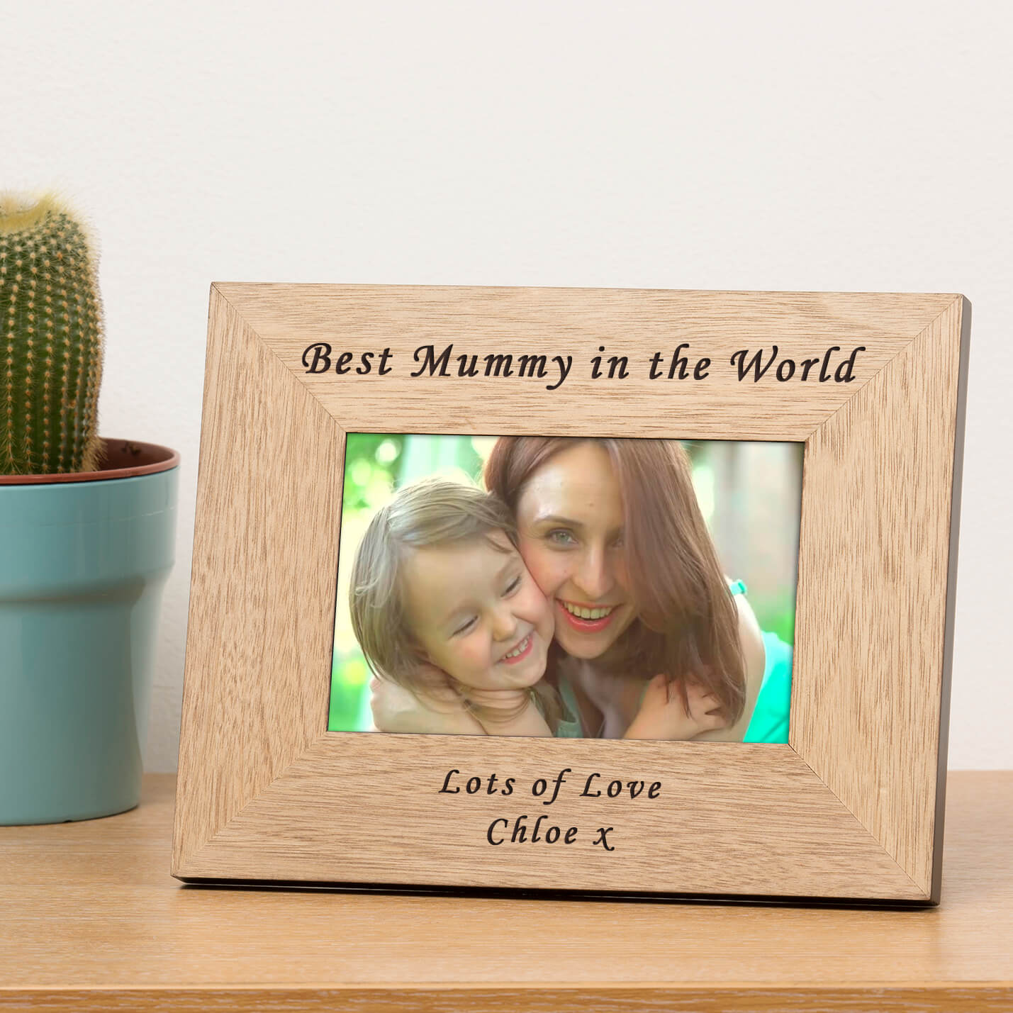 Personalised Wooden Photo Frame – Best Mummy