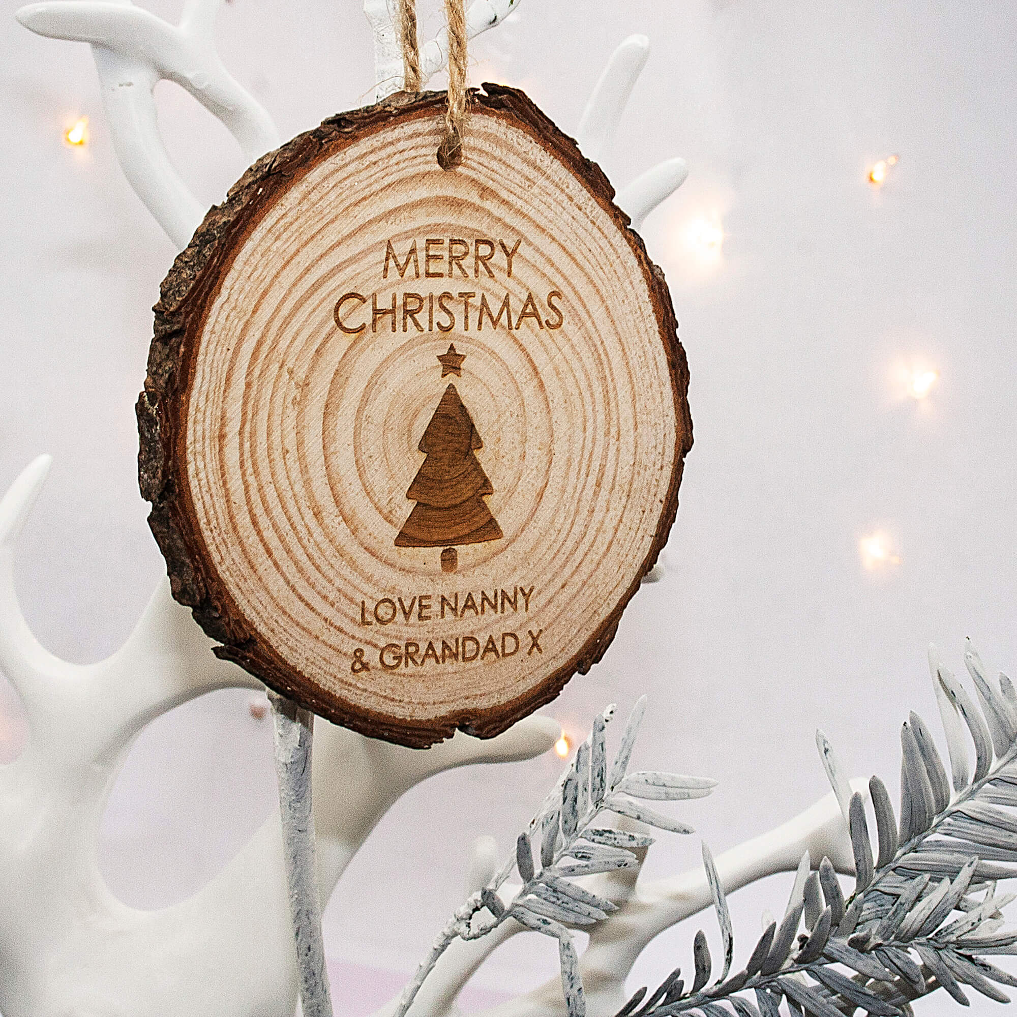 Personalised Christmas Tree Hanging Decoration
