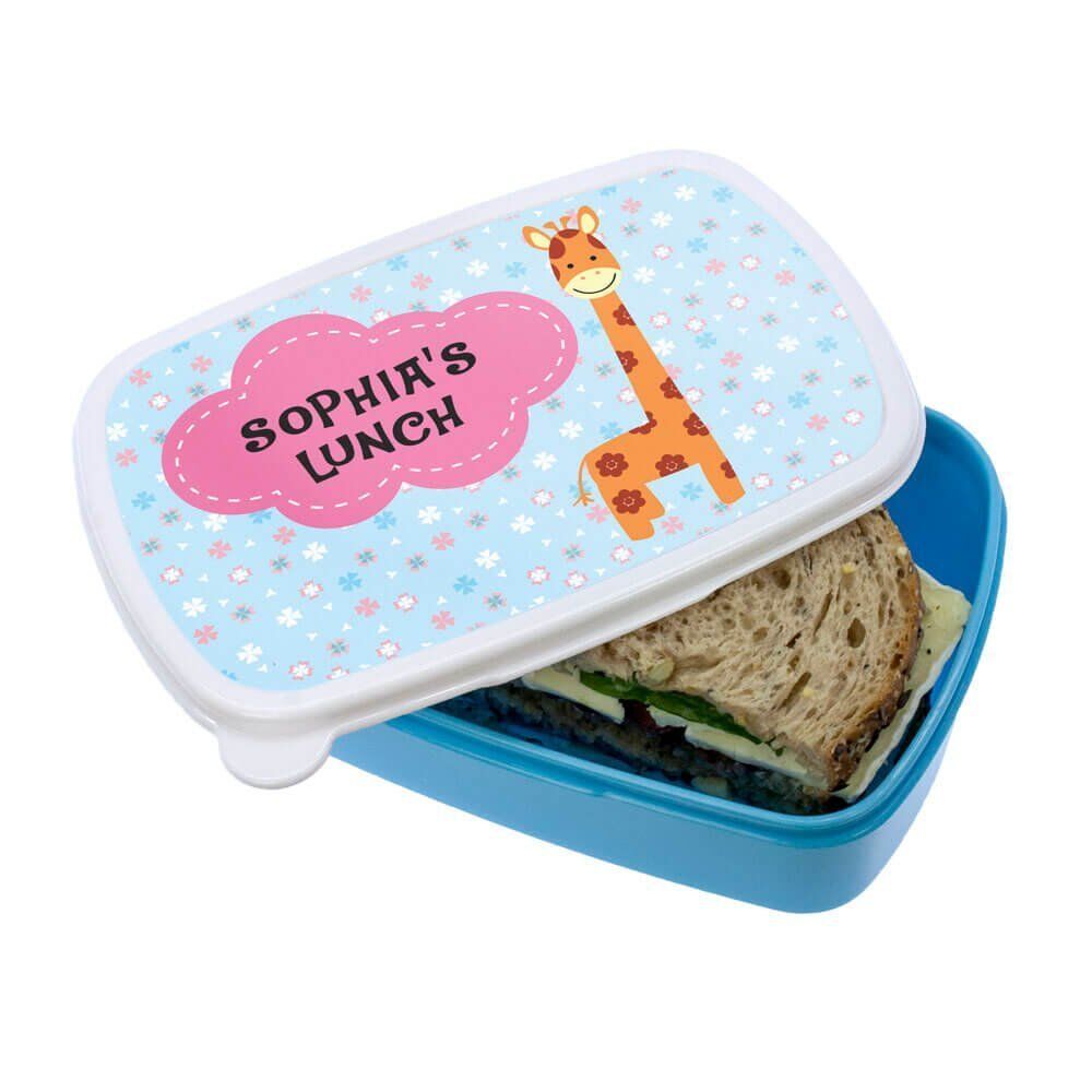 Personalised Lunch Box – Happy Giraffe
