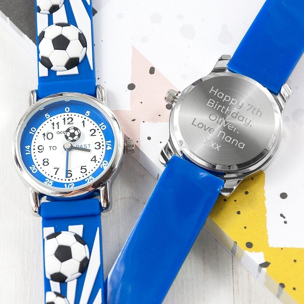 Personalised Kids Football Watch – Your Message
