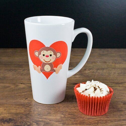 Personalised Love Monkey Romantic Mug