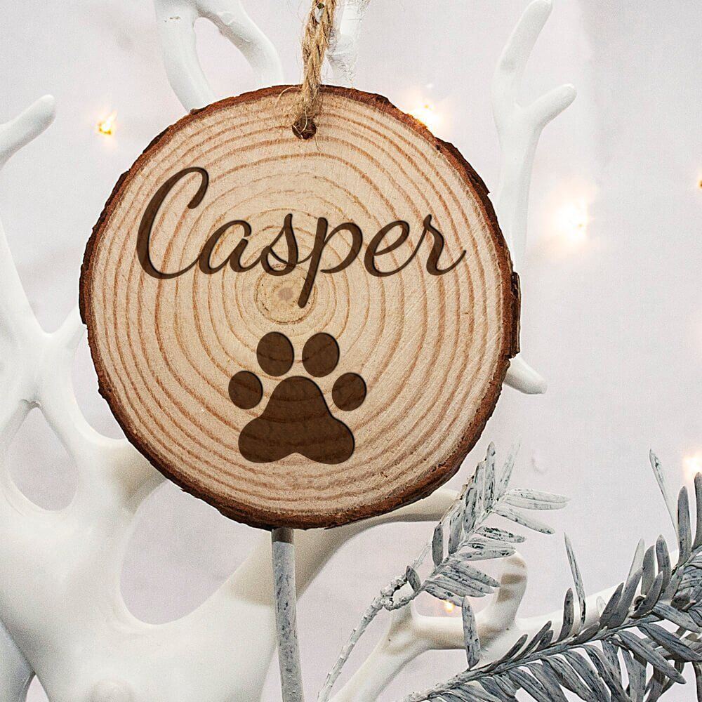 Personalised Engraved Family Cat Christmas Tree Decoration