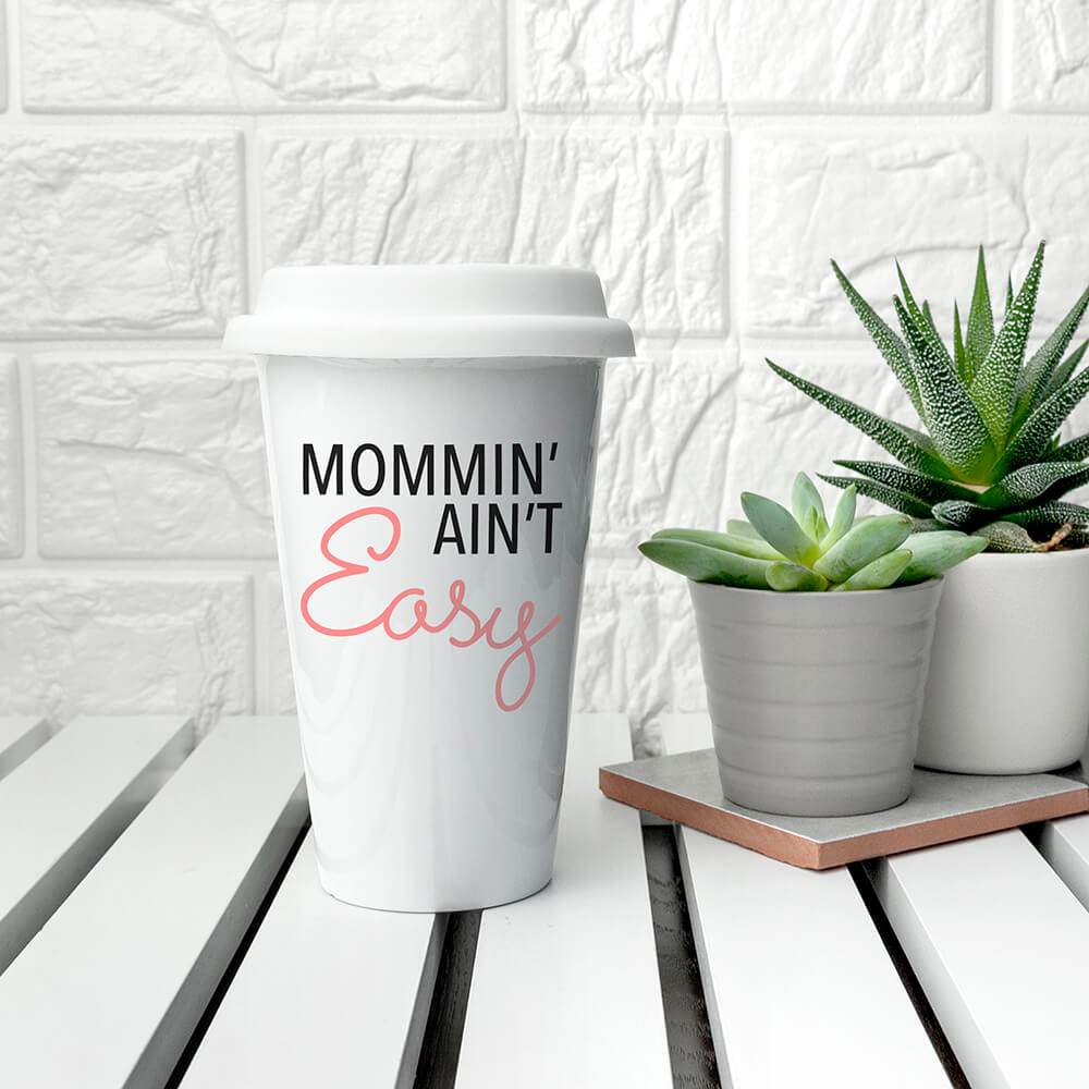 Personalised It Ain’t Easy Ceramic Travel Mug