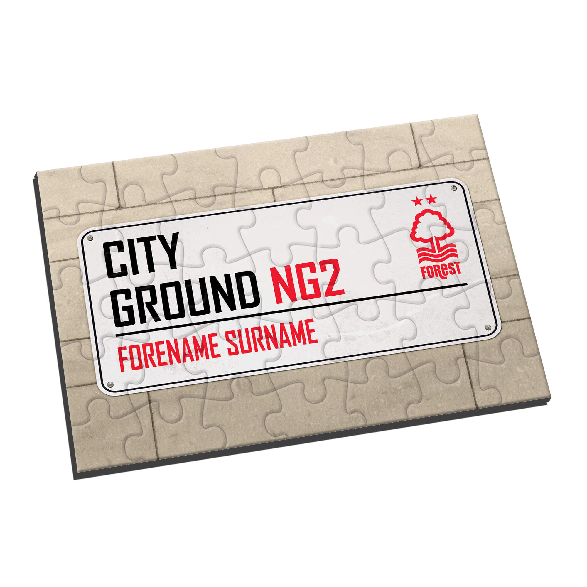 Personalised Nottingham Forest FC Street Sign Jigsaw