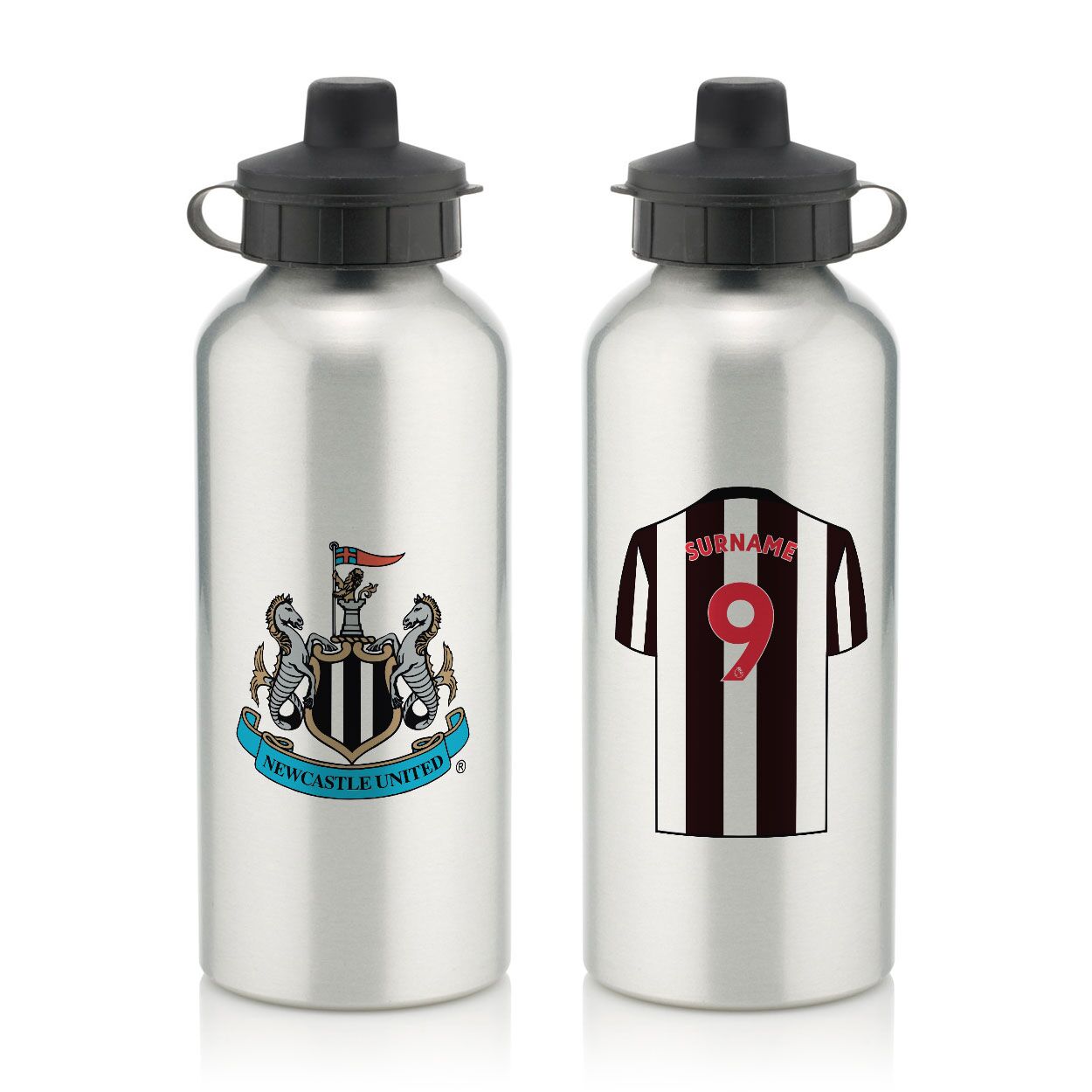 Personalised Newcastle United FC Aluminium Water Bottle