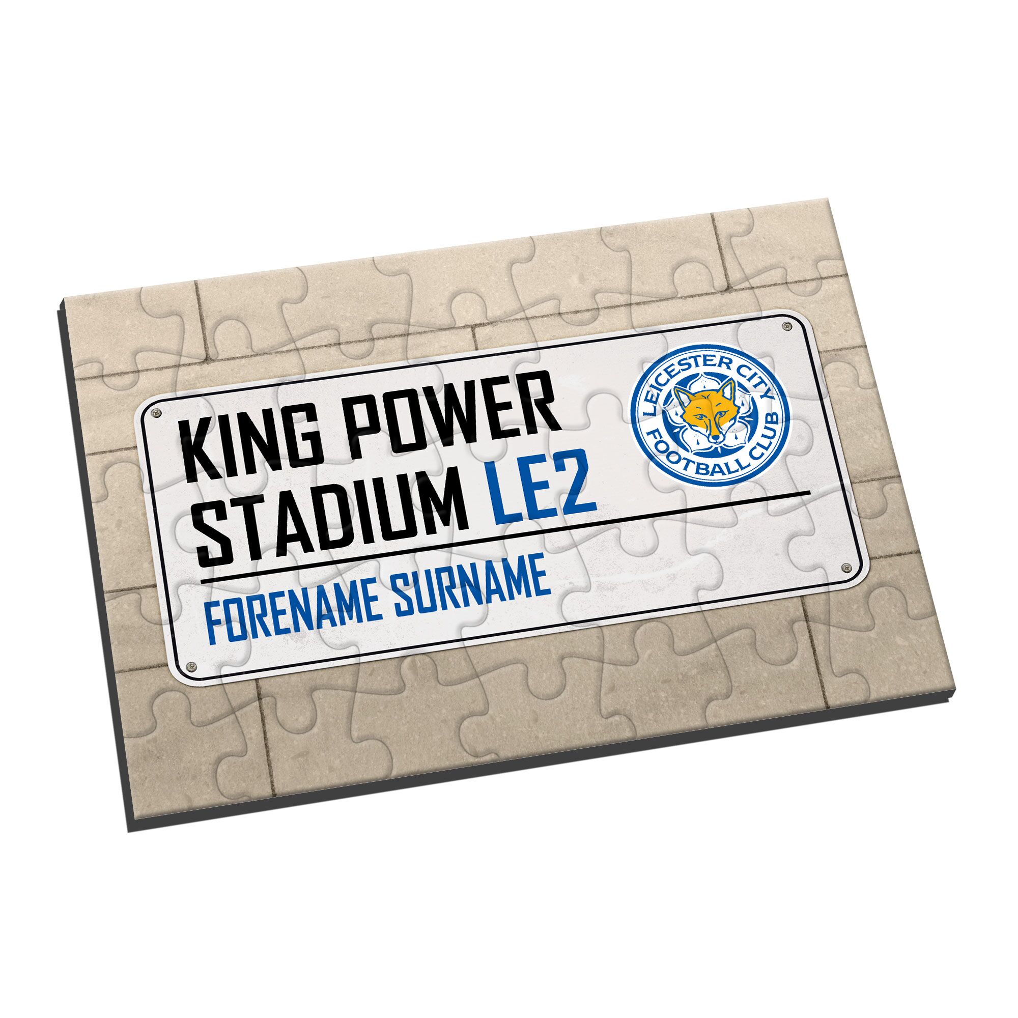 Personalised Leicester City FC Street Sign Jigsaw