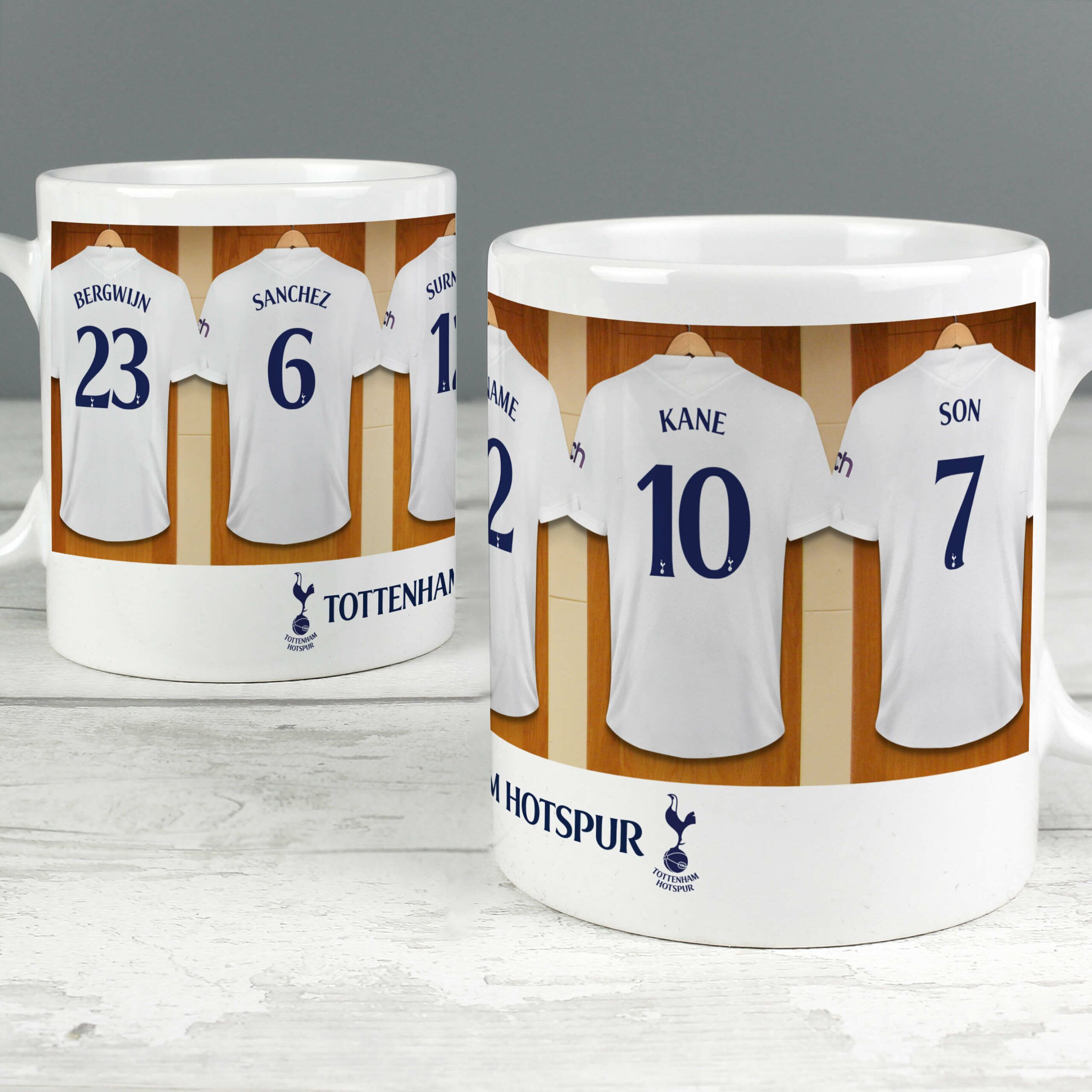 Personalised Tottenham Hotspur FC Dressing Room Mug