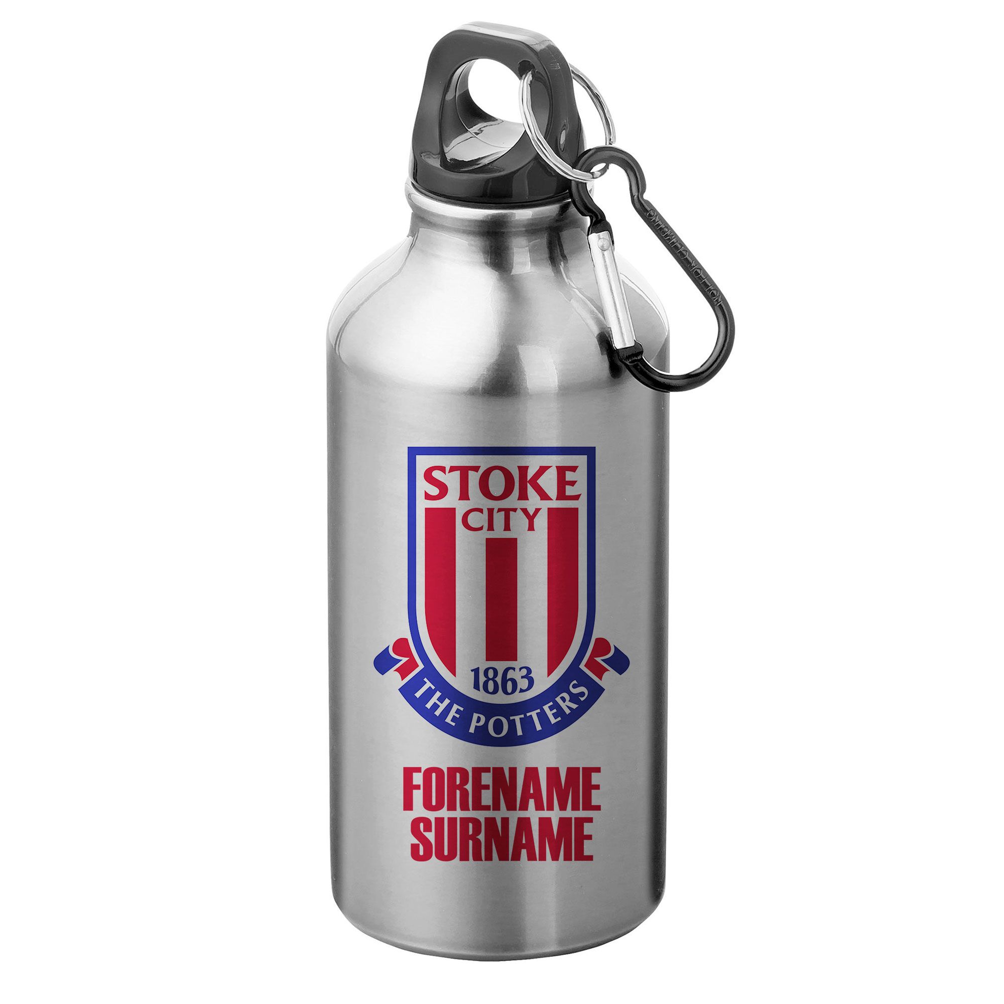 Personalised Stoke City Bold Crest Sports Bottle
